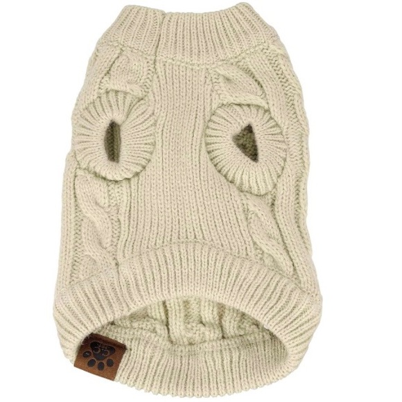 C.C Pet Cable Knit Sweater Size L (20-26 lbs) - Picture 7 of 10